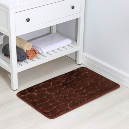 Savanna Memory Foam bath and toilet rug, 50 × 80 cm, brown color-2