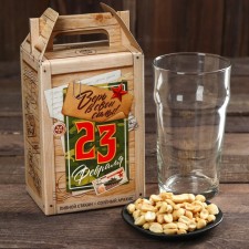The set “Believe in your strength”: Arachis 100 g, glass 570 ml.