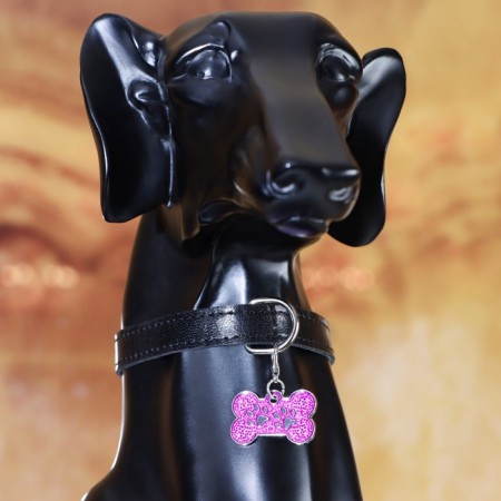 Tarry for engraving "Bone with paws" with a carbine, 3 x 1.5 cm, purple-3