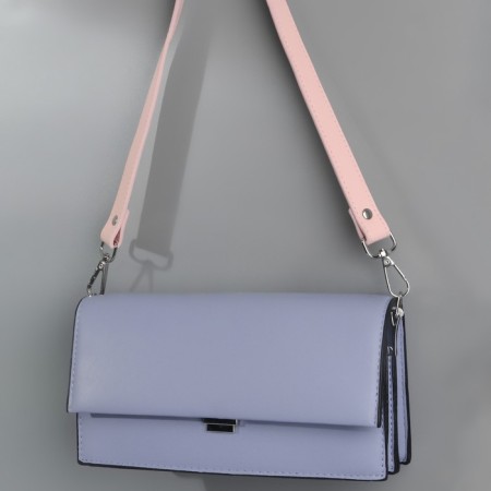 Handle for a bag, with carbines, 60 ± 1 cm × 2 cm, pale pink color-3