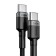 Cable Baseus, Type-C-Type-C, 5A, 100W, 2 m, gray+black