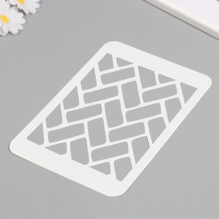Plastic stencil "Parquet", 16x24 cm-1