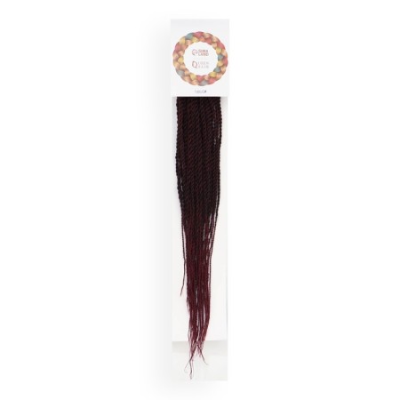 Senegal Twist, 55-60 cm, 100 g (CE), burgundy/raspberry color (#t/bug)-2