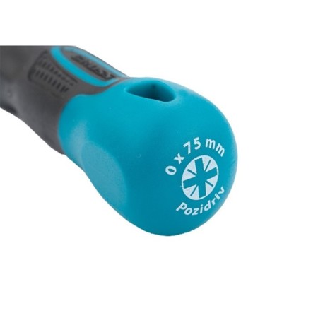 Screwdriver GROSS, PZ0 x 75 mm, S2, three -component handle-3