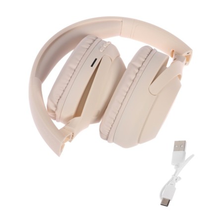 MZ300 headphones, wireless, full -size, microphone, BT 5.3, 400 mAh, beige-7