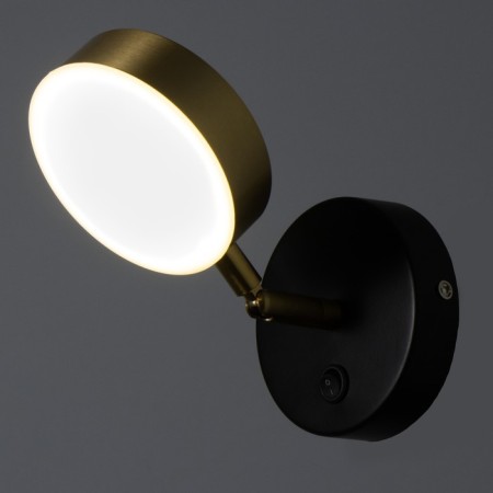 Bra "Amadis" LED 5W black and gold 10x10 cm-3