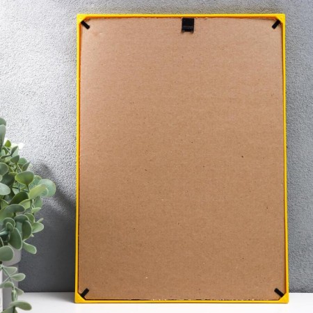 Photo frame plastic L-2 21x30 cm yellow (plastic screen)-2