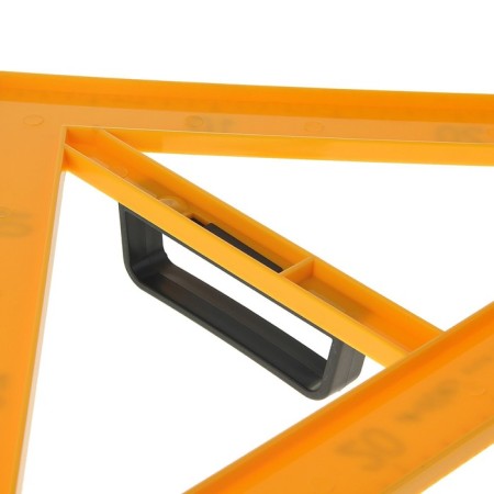 A triangle for a schoolboard, with a holder, rectangular, 45 °-5