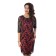 Women's dress, size 42, pink color, black
