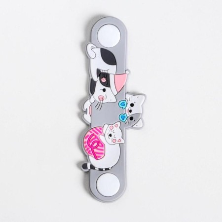 New Year's gift set, headphones and holder for wires Happy Meow Year, microphone, 1.2 m-6
