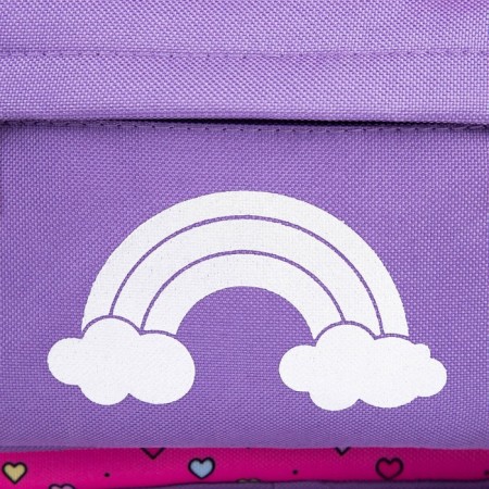 School textile backpack with pocket "Unicorn", a reflector. Elements, 27x23 x 10 cm-5