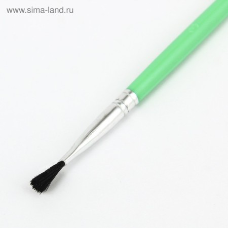 A set of brushes nylon, 3 pieces, flat, with plastic, colored handles-3