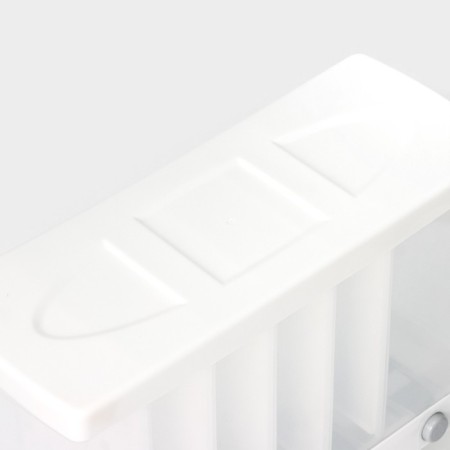 Container - a dispenser for storing bulk, 6 cells, 39 × 14.5 × 32 cm, white color-4