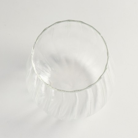 Bank for candles glass with a “relief” lid 750 ml 11.5x11.5x12.5 cm-2