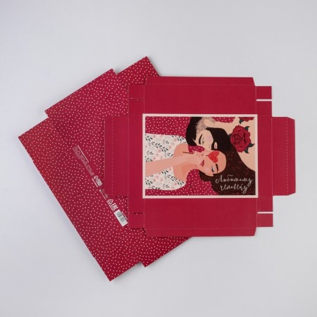 Gift folding box, packaging, “loved one”, 21 x 15 x 7 cm-5