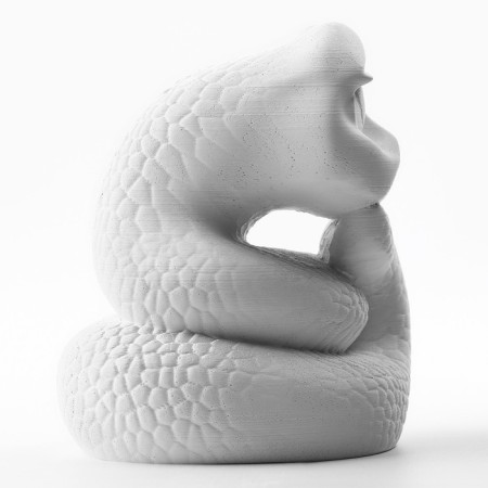 Piggy bank "Snake", white, 15.5 x 12.5 cm-2