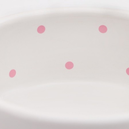 Ceramic bowl "Princess" 100 ml is small 8.5 x 3.5 cm, pink-5