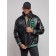 Eco -leather jacket men, size 54, black color