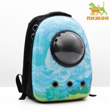 A backpack for carrying animals with a window for viewing 