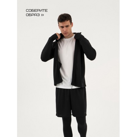 Long -line male Resport, on a zipper, p. 52, the color is black, basic, with a long sleeve-8
