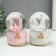 Souvenir Polystone Water Ballion Music, Light "Swans" MIX 8x8x12 cm