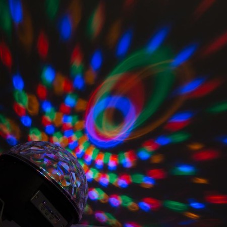 Light device "Crystal ball" 17.5 cm, speaker, glow RGB, 220 V-4