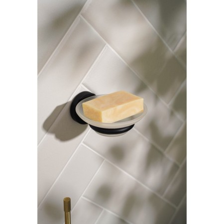 Soapwoman wall stall Stölz Loft Basic, black color-2