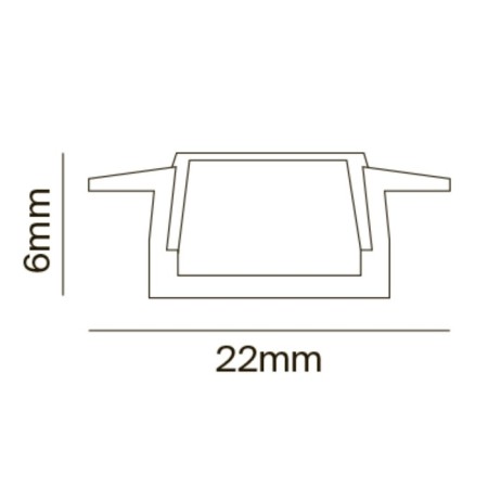 Aluminum profile built-in Led Strip Alm004S-2M, 200x2.2x0.6 cm, silver color-4