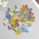 Stickers for creativity PLC PVC "Flower butterflies" set 60 pcs 10x14 cm