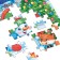 New Year! Children's puzzle "Snowman and foxes", 54 elements