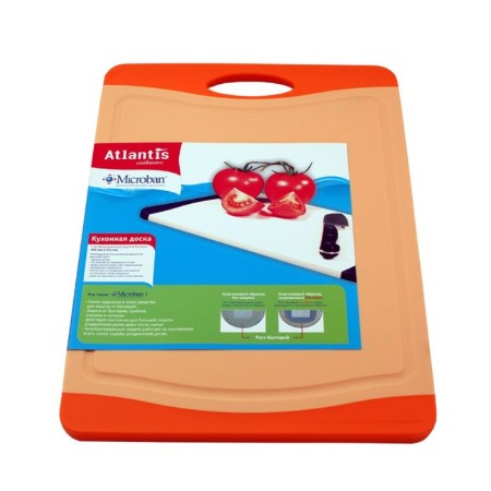 Atlantis Flutto kitchen board, orange color, 20 x 14 cm