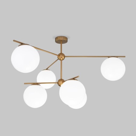 Ceiling light eurosvet marbella 60147/6, E14, 6x40W, 980x980x550 mm, brass color