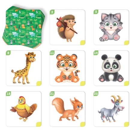 Board game "Memo for kids. Animals ", 50 cards-2