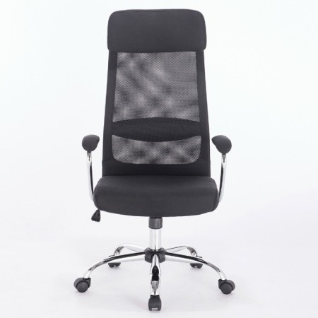 Office armchair Brabix "Flight ex-540", chrome, fabric, mesh, black-4