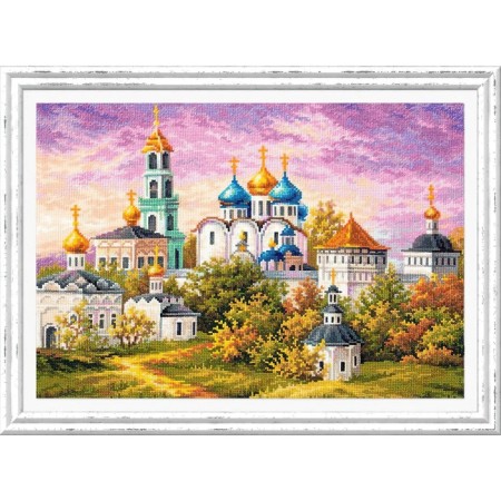 Set for embroidery with the Cross "Trinity-Sergius Lavra" 40 × 30 cm