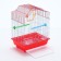 Poultry cell is equipped BD-1/4F, 30 x 23 x 39 cm, red