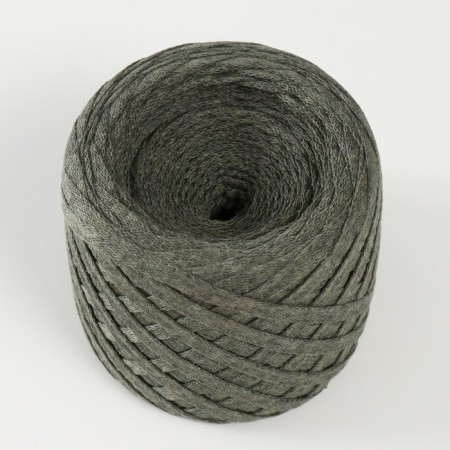 Knitted yarn "Ribbon" 85m/170 ± 5 g (khaki)-1