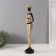 Souvenir Polystone "African in a dress with leaves, with a pot" Gold 8.5x8x39 cm