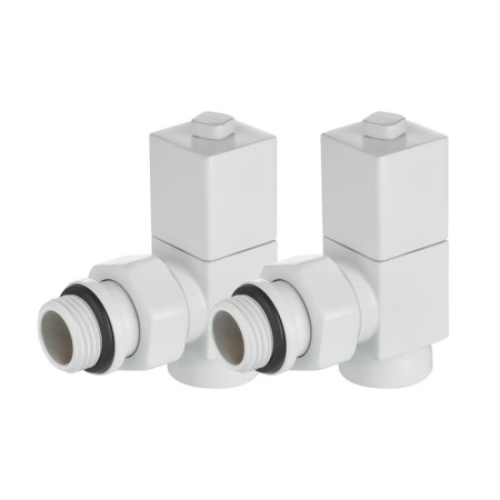 Set of design-valules Royal Thermo Cube, corner, 1/2 ", white-2