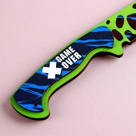 Model made of wood "Machete", zombies-2