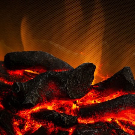 Elektogchag Fobos Lux Black, 20 ", 2000 watts, 2 heating modes, dummy of burned firewood-5