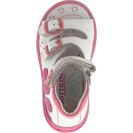 Children's sandals, size 21, pink-white color-2