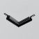 Corner Connector for the round low -profile busbar Exile, black