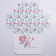 Gift folding box, packaging, "bloom", 21 x 15 x 5 cm