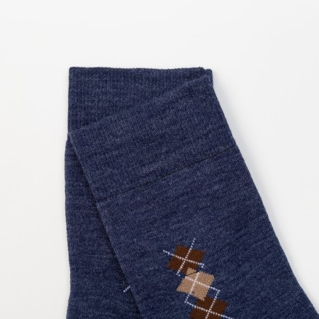 Male terry socks, jeans color, size 25-1