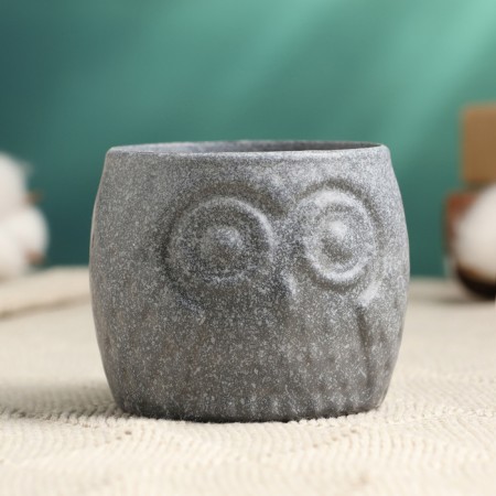 Kashpo "Council" gray, 6.5x6.5x6cm-1
