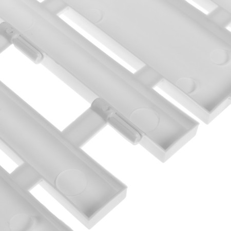 Decorative fence, 25 × 170 cm, 5 sections, plastic, white, "wonderful garden"-10