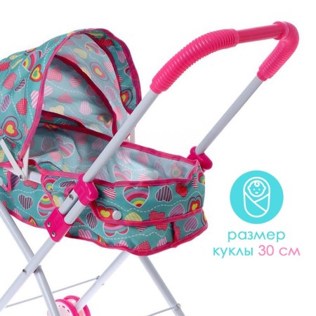 Stroller for dolls, universal, metal frame-4