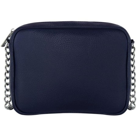 Cross-Bodi bag with Mumi zipper, external pocket, dark blue color-3