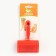 Puchoderma without drops semicircular, 8.5 x 13 cm, red
